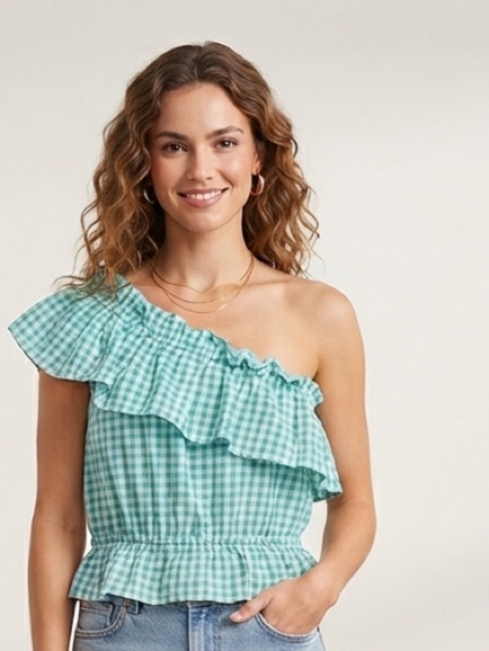 SHEIN One Shoulder Top